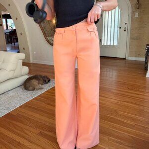 Vintage 70s Peach High Waisted Trousers